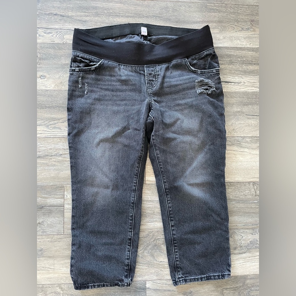 Old Navy Slouchy Straight Maternity Jeans